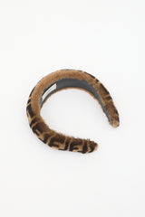 Fendi Shearling Marley FF Headband