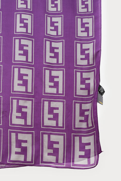 Fendi Silk FF Monogram Scarf