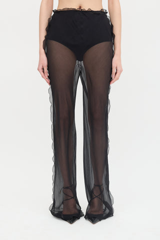Fendi Silk Sheer Trouser