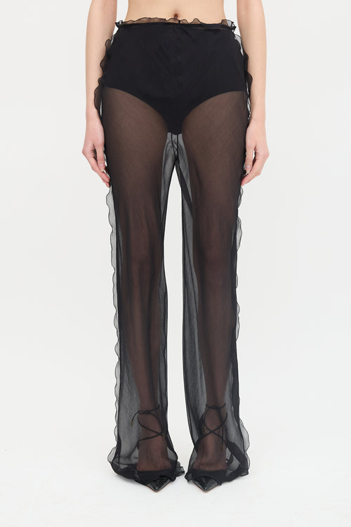 Fendi Silk Sheer Trouser
