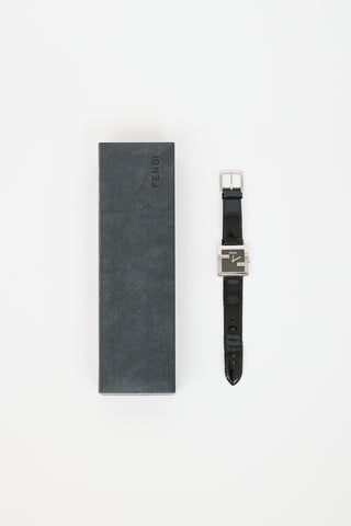 Fendi Stainless Steel & Patent FF Watch