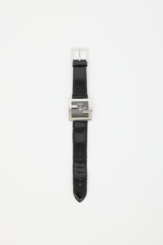 Fendi Stainless Steel & Patent FF Watch