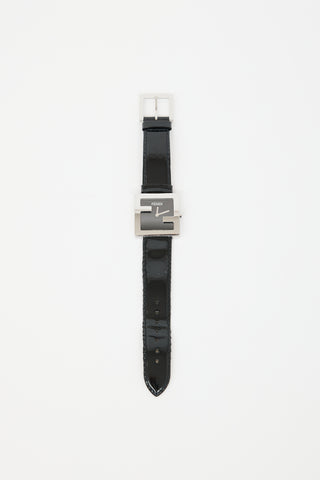Fendi Stainless Steel & Patent FF Watch
