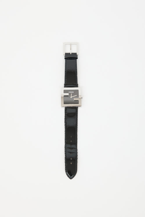 Fendi Stainless Steel & Patent FF Watch
