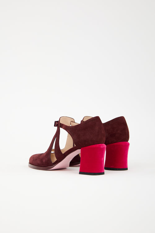 Fendi Suede Cutout Heel