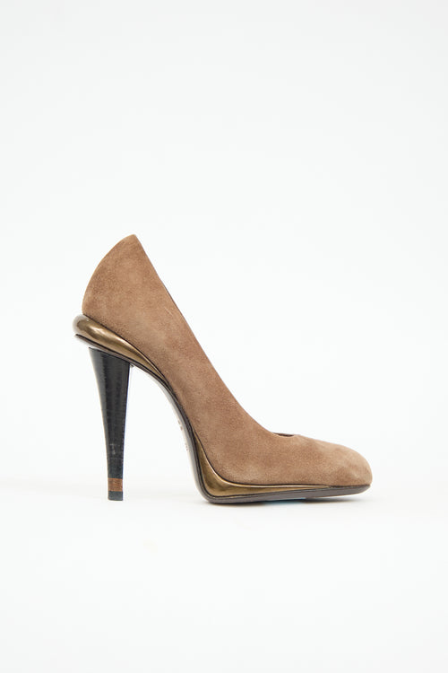 Fendi Suede Pump