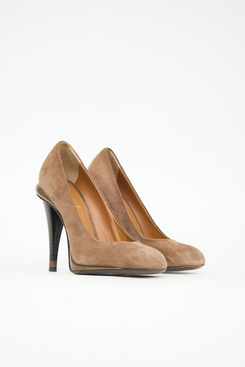 Fendi Suede Pump