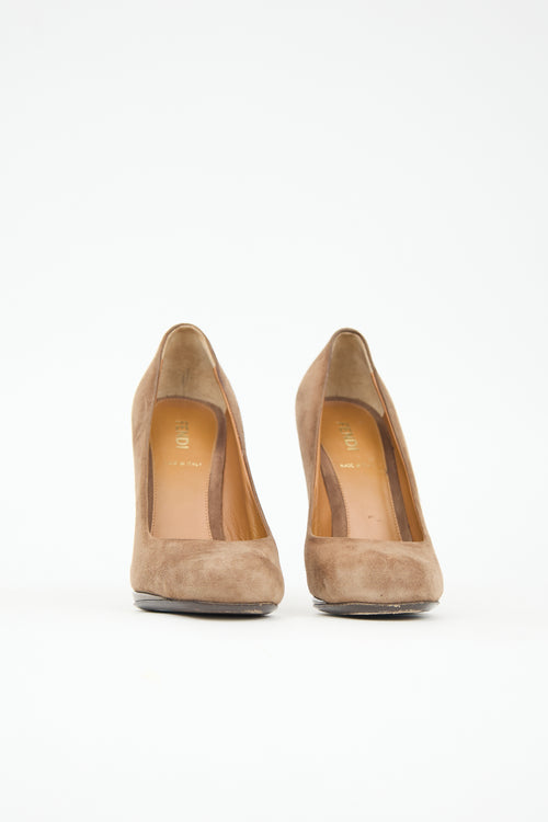 Fendi Suede Pump