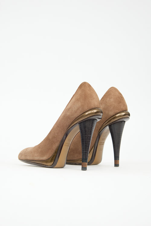 Fendi Suede Pump