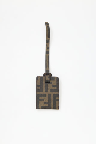 Fendi Leather FF Bag Tag