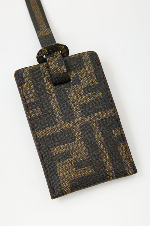 Fendi Leather FF Bag Tag