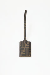 Fendi Leather FF Bag Tag