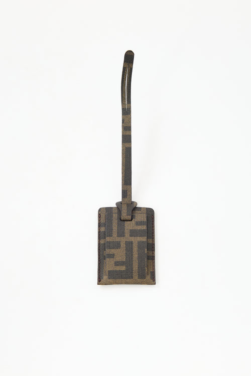 Fendi Leather FF Bag Tag
