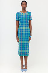 Fendi Mesh Plaid Dress
