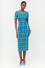 Fendi Mesh Plaid Dress