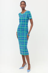 Fendi Mesh Plaid Dress