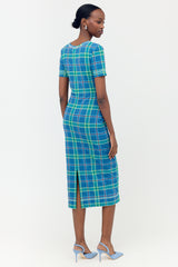Fendi Mesh Plaid Dress