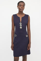 Fendi Textured Sleeveless Midi Dress