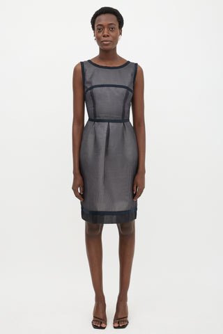 Fendi Textured Organza A-Line Dress