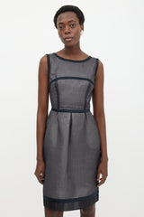 Fendi Textured Organza A-Line Dress