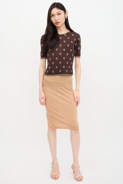 Fendi Vintage Knit FF Top