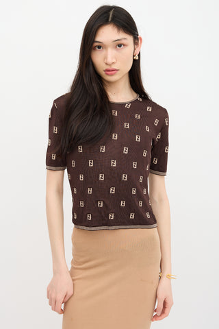 Fendi Vintage Knit FF Top