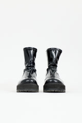 Fendi Vinyl Combat Boot