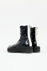 Fendi Vinyl Combat Boot