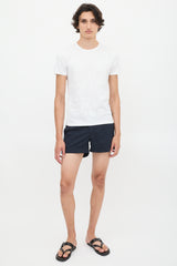 Fendi White Cotton FF Logo T-Shirt
