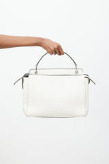 Fendi White Leather Dotcom Bag