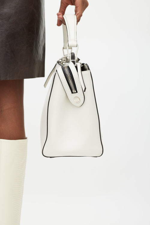 Fendi White Leather Dotcom Bag
