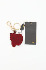 Fendi Wood Logo Keychain