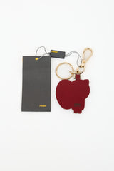 Fendi Wood Logo Keychain
