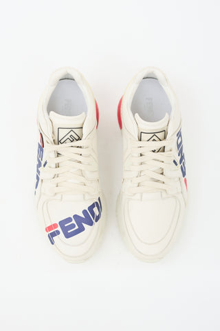 Fendi X Fila Leather Mania Platform Sneaker