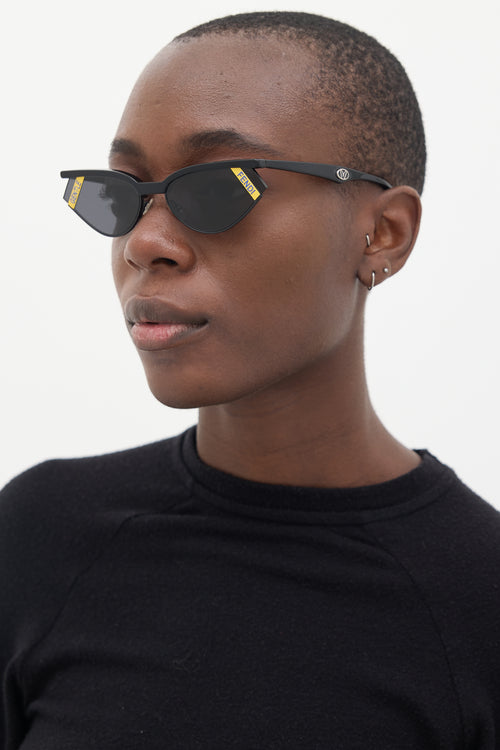 Fendi X Gentle Monster Black Gentle Fendi 01 Tapered Sunglasses