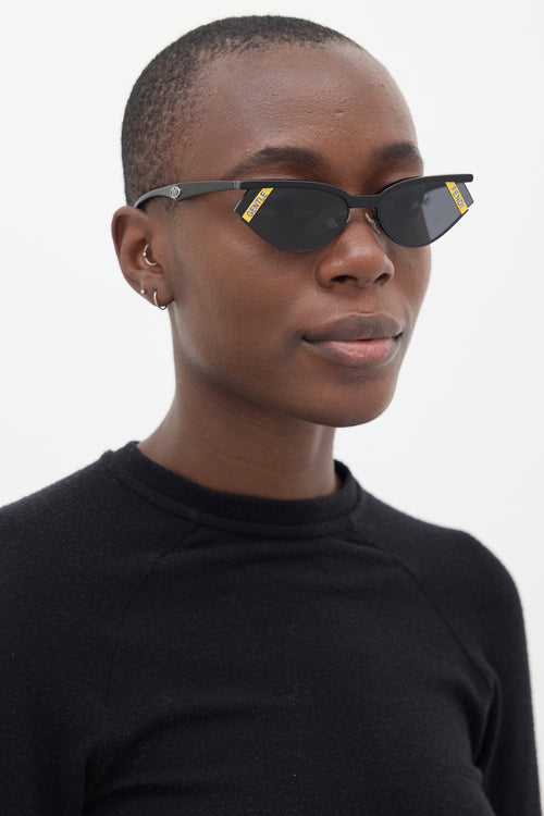 Fendi X Gentle Monster Black Gentle Fendi 01 Tapered Sunglasses