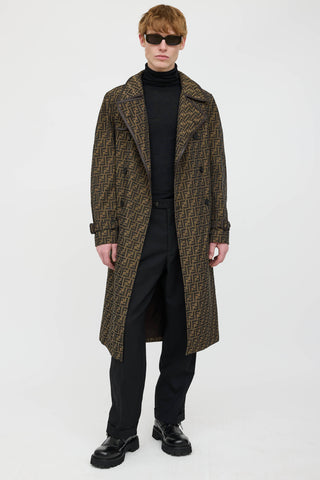 Fendi Zucca Trench Coat