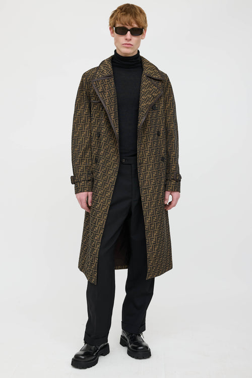 Fendi Zucca Trench Coat