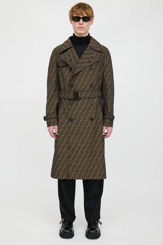 Fendi Zucca Trench Coat