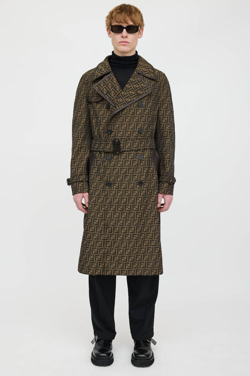 Fendi Zucca Trench Coat