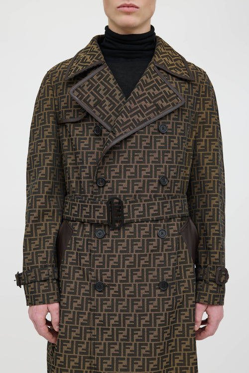 Fendi Zucca Trench Coat