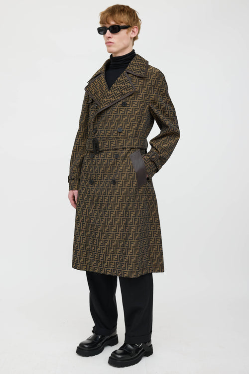 Fendi Zucca Trench Coat