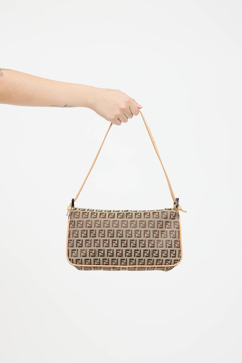 Fendi Zucchino Pochette Shoulder Bag