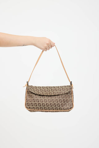 Fendi Zucchino Pochette Shoulder Bag