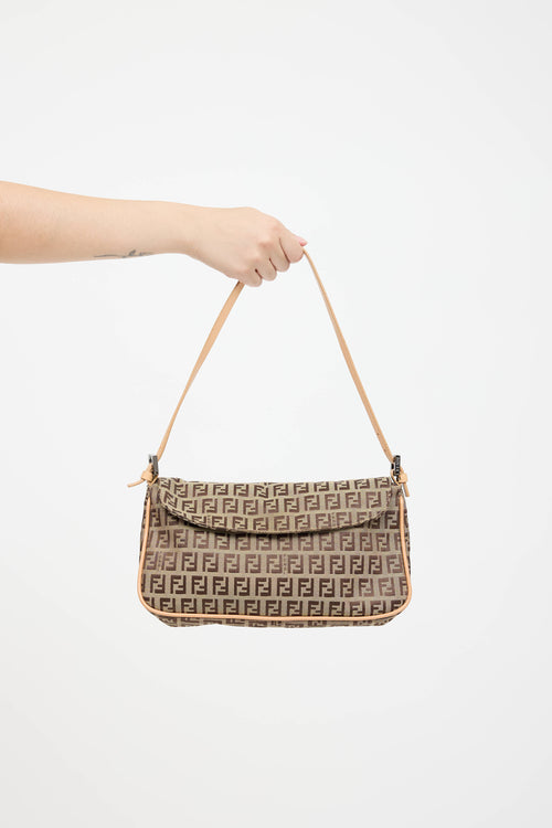 Fendi Zucchino Pochette Shoulder Bag