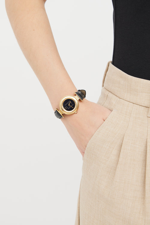 Fendi Black & Gold 320G FF Watch