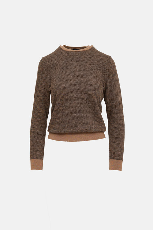 Fendi Knit Monogram Sweater