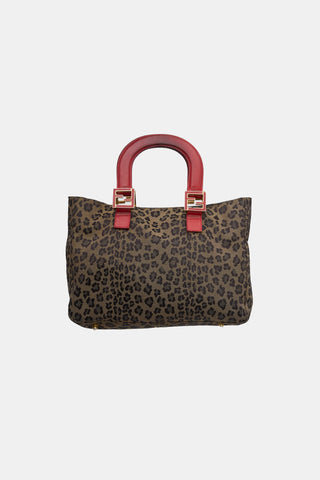 Fendi Vintage Jacquard Small FF Bag