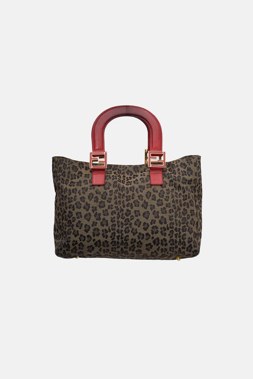 Fendi Vintage Jacquard Small FF Bag
