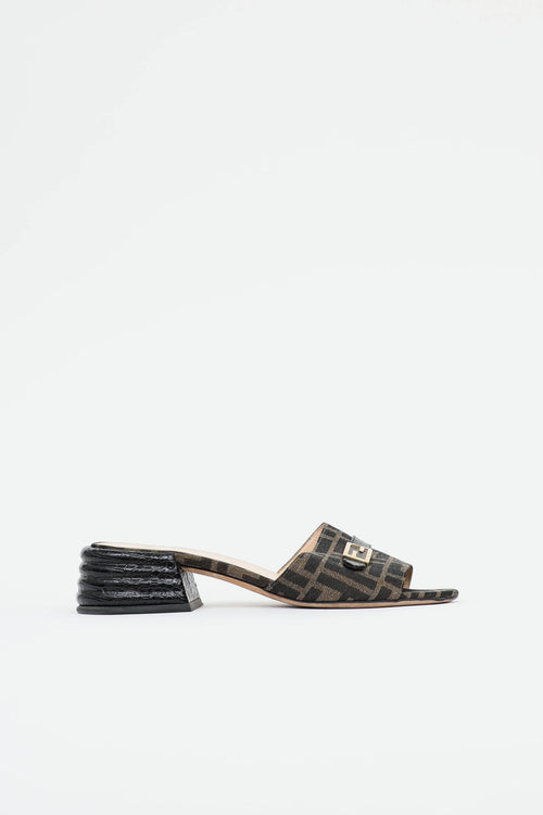 Fendi FF Monogram Mule